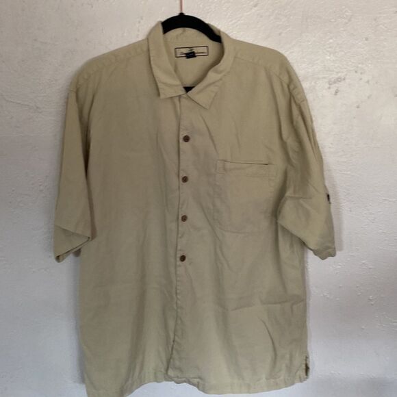 TOMMY BAHAMA SILK Shirt Mens XL Button Down - Picture 1 of 7